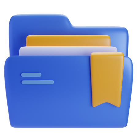 Bookmark folder  3D Icon