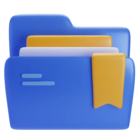 Bookmark folder  3D Icon