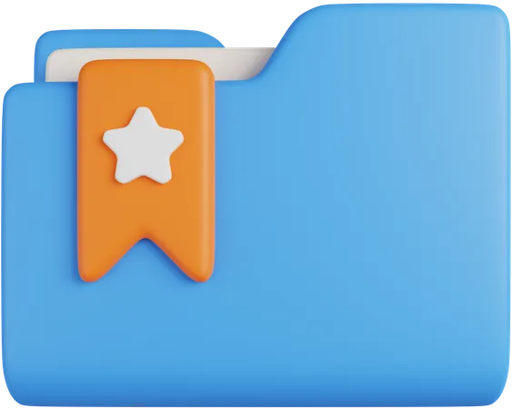 Bookmark Folder  3D Icon