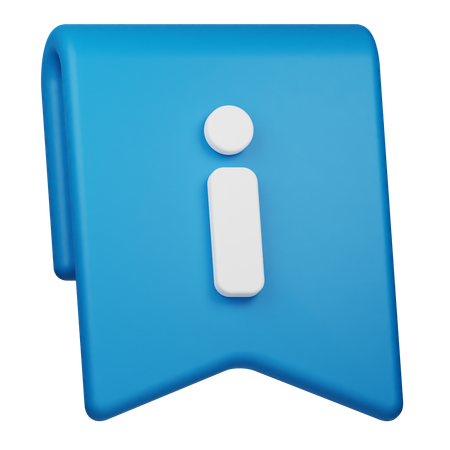 Bookmark Info  3D Icon