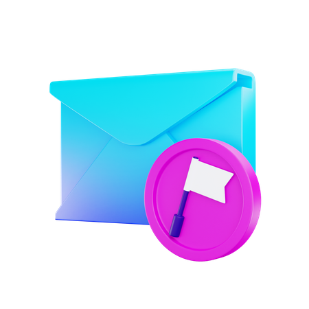 Bookmark Mail  3D Icon