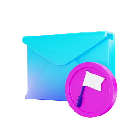 Bookmark Mail  3D Icon