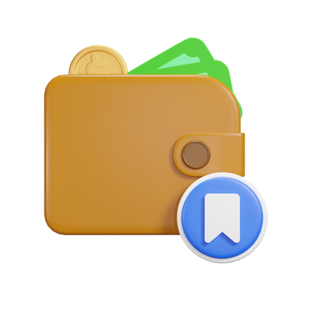 Bookmark Payment  3D Icon