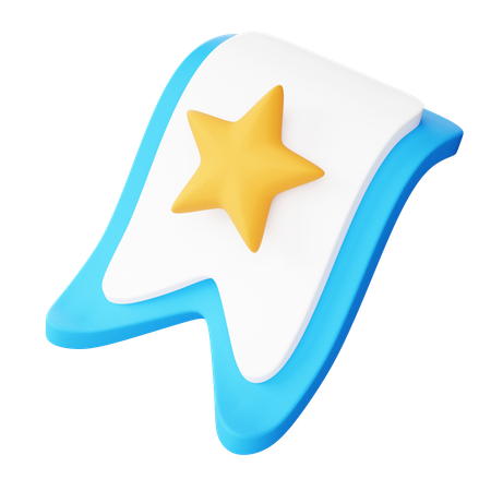 Bookmark Ribbon  3D Icon