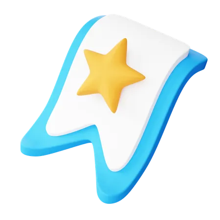 Bookmark Ribbon  3D Icon