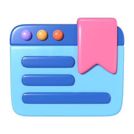 Bookmarks  3D Icon