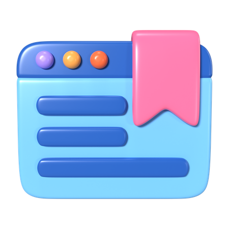 Bookmarks  3D Icon