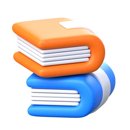 Books 3 D E Learning Icon 3D Icon