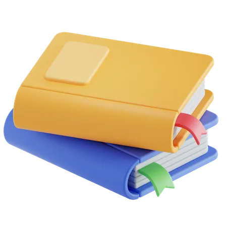 Two Stack Of Books 3D Icon