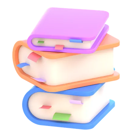 서적  3D Icon