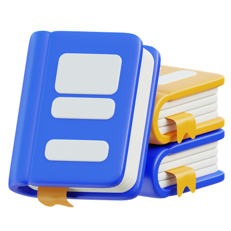 서적  3D Icon