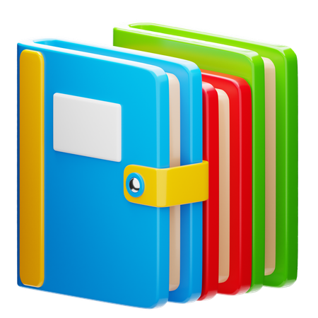 Books  3D Icon