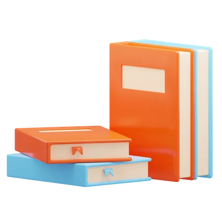 Books  3D Icon