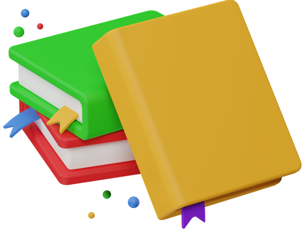 Books  3D Icon