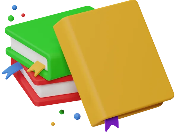 Books  3D Icon