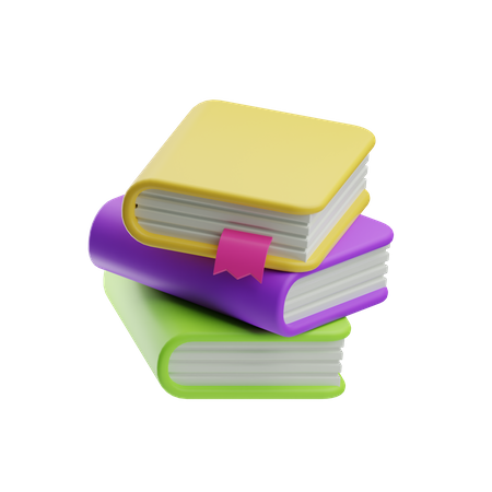 Books  3D Icon