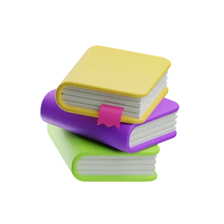 Books  3D Icon