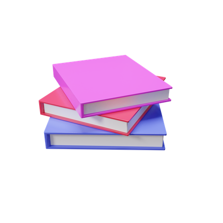 Books  3D Icon