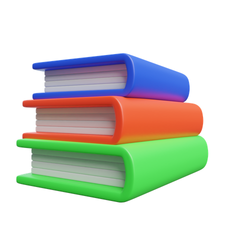 Books  3D Icon