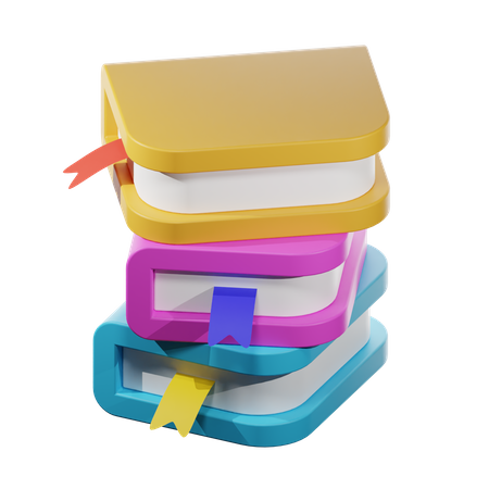 Books  3D Icon