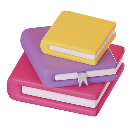 Books  3D Icon