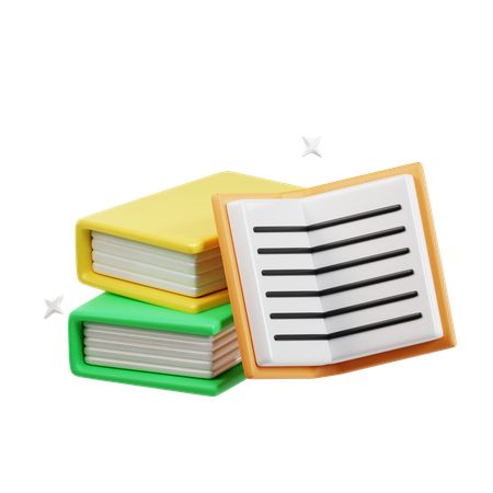 Books  3D Icon