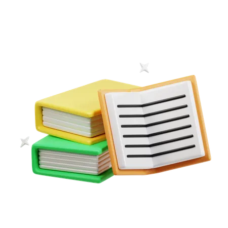 Books  3D Icon