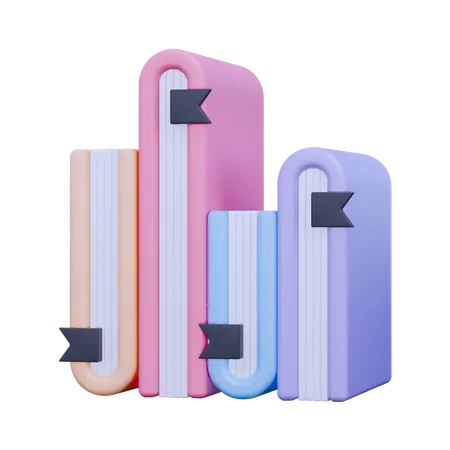 Books  3D Icon