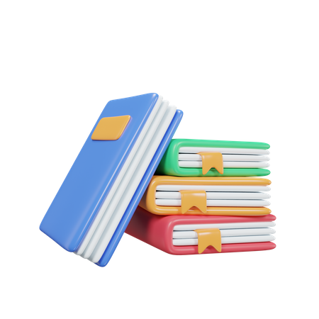 Books  3D Icon