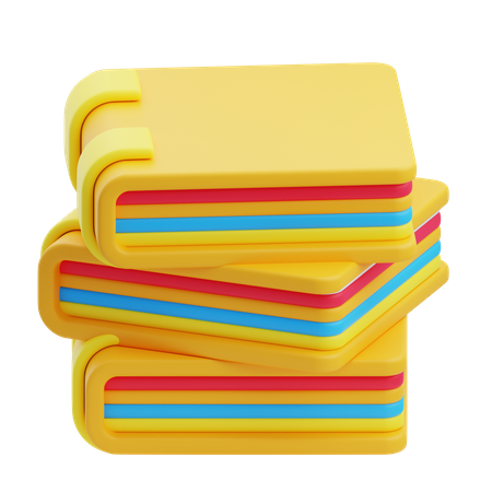 Books  3D Icon