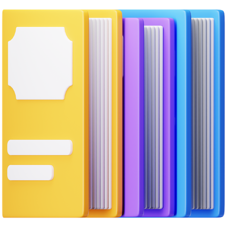 Books  3D Icon