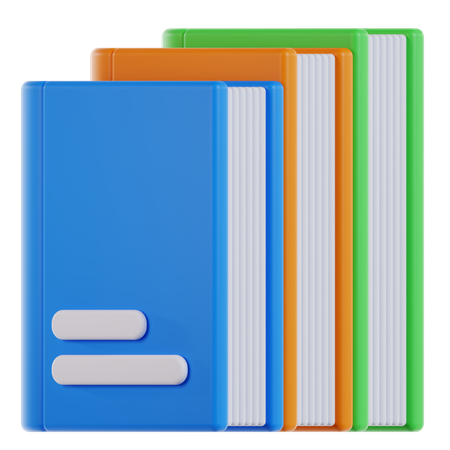 Books  3D Icon