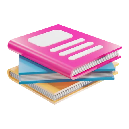 Books  3D Icon