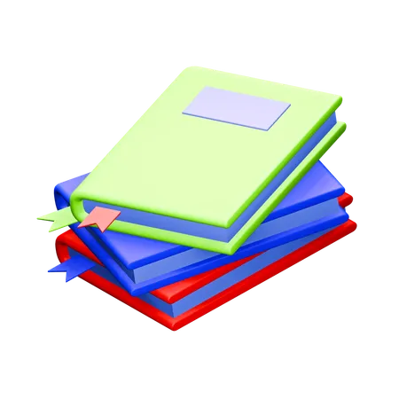 Books  3D Icon