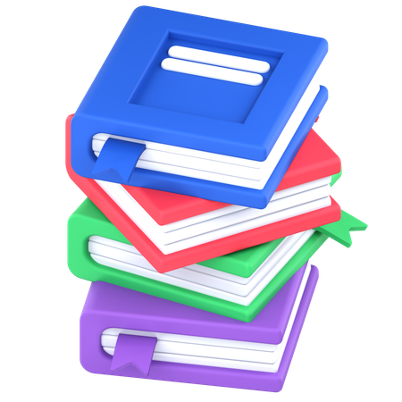 Books  3D Icon