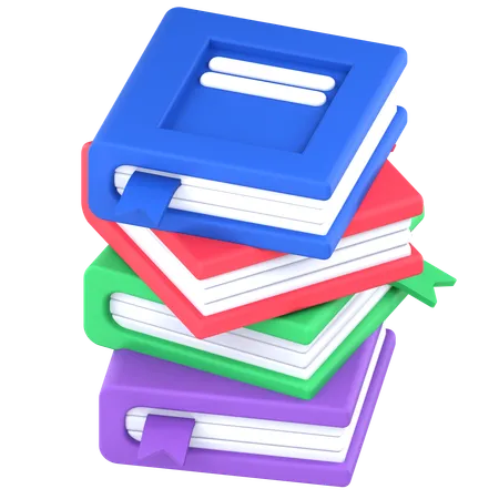 Books  3D Icon