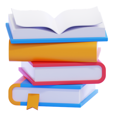 Books  3D Icon