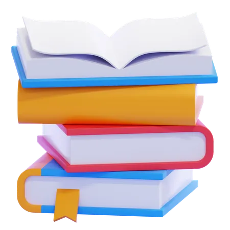 Books  3D Icon