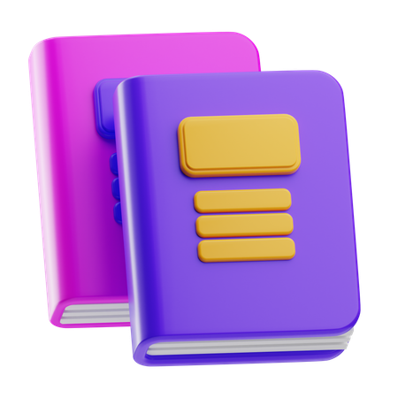 Books  3D Icon