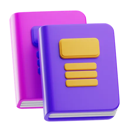 Books  3D Icon