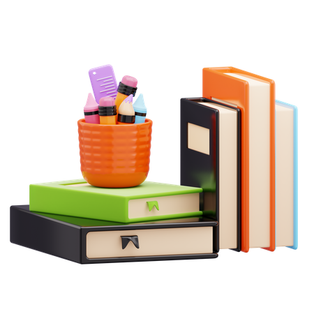 Books  3D Icon