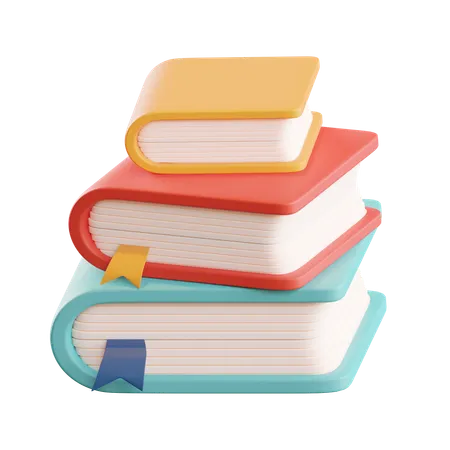 Books  3D Icon