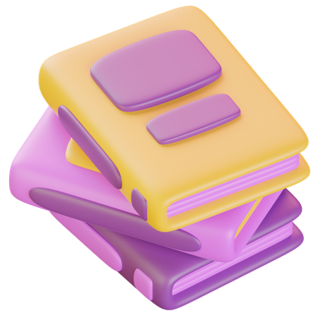 Books  3D Icon