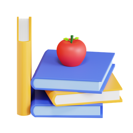 Books  3D Icon