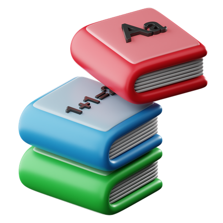 Books  3D Icon