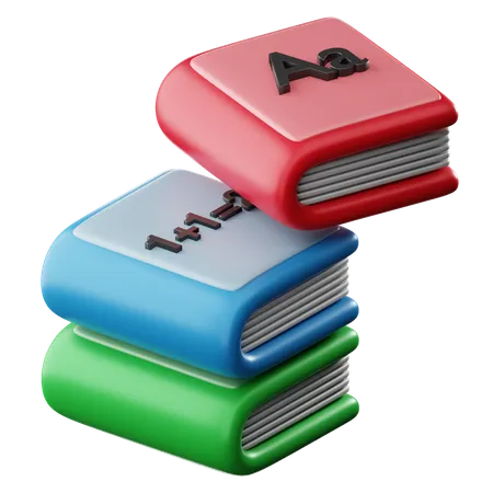 Books  3D Icon