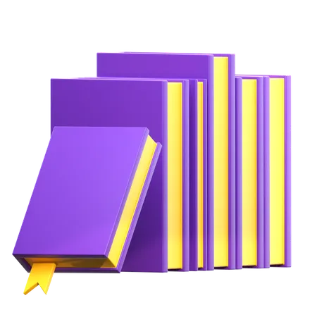 Books  3D Icon