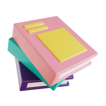 Books  3D Icon