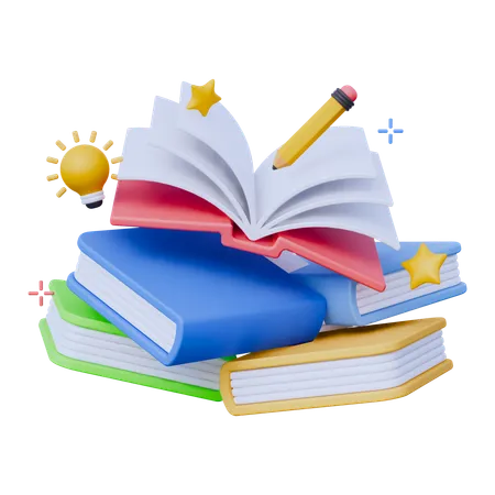 Books  3D Icon