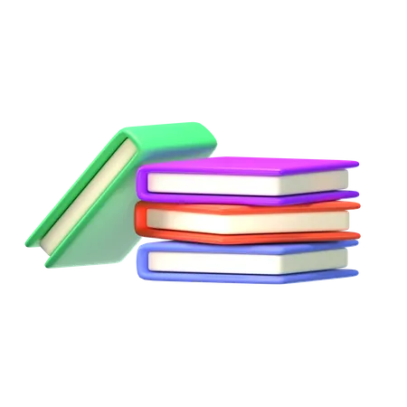 Books  3D Icon